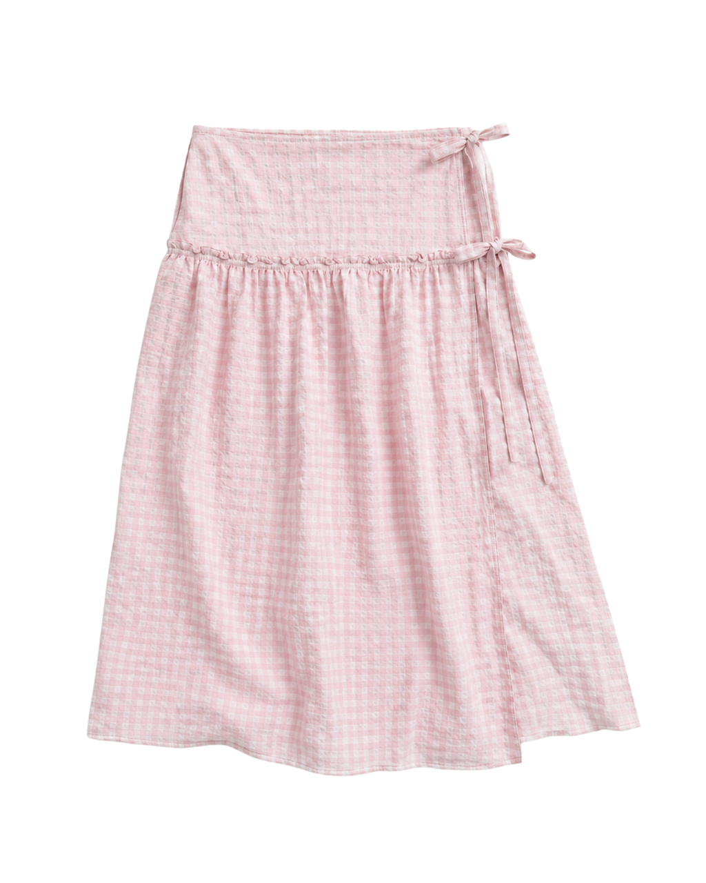 Sophie Wrap Skirt Pink Gingham