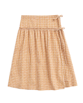 Sophie Wrap Skirt Mustard Gingham